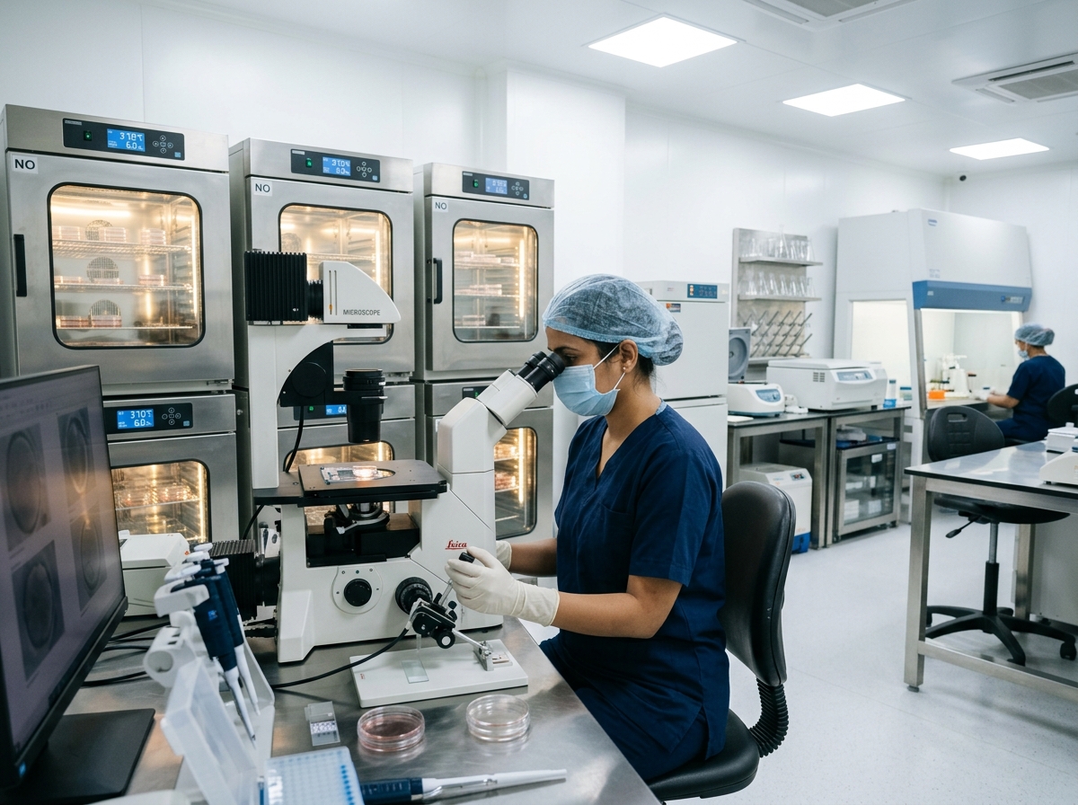 Modular Level-3 Embryology Cleanroom with HEPA Filtration